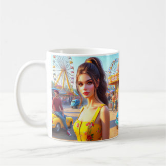 Caneca De Café Un Cœur Déterminé, carte pour tous