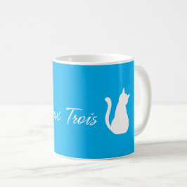 Caneca De Café Un Deux Trois Cat T Shirt