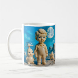 Caneca De Café Un enfant explorateur et son ami extraterrestre