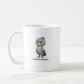 Caneca De Café Unbothered Shoebill Bird Minimalist Funny Design