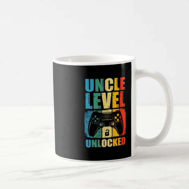 Caneca De Café Uncle Level Unlocked Leveled Up To Uncle Promoted  (Direita)