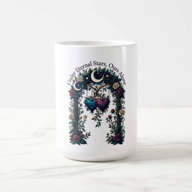 Caneca De Café Under Eternal Stars Ours Alone Arbor Gifts T-Shirt (Centro)