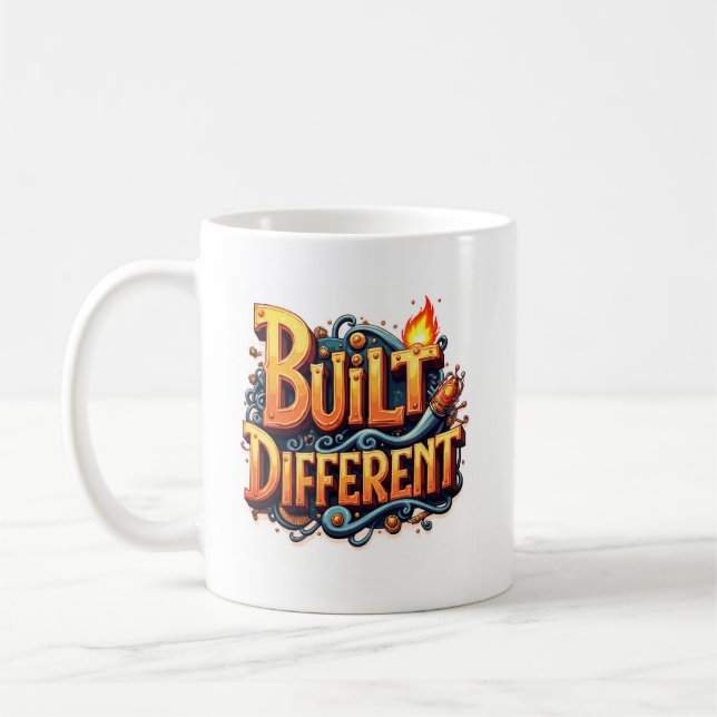 Caneca De Café Underdogs Built Different Mug – Motivational Coffe (Esquerda)