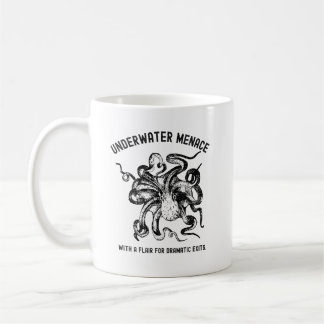 Caneca De Café Underwater Menace Funny Octopus 