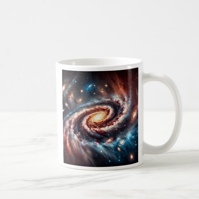 Caneca De Café Une galaxie en spirale au fin fond de l'univers. (Direita)