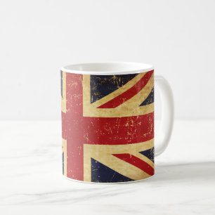 Caneca De Café União Britânica Jack Flag Vintage Mug