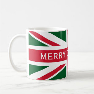 Caneca De Café União de Natal - Vermelho, Verde e Branco