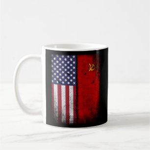 Caneca De Café União Soviética Bandeira Socialista Hammer Cccp Us