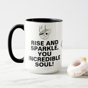 Caneca de Café Única com Citações Motivacionais In