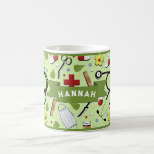 Caneca de Café Única para Enfermeira