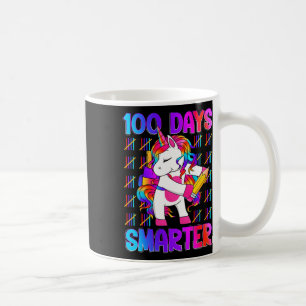 Caneca De Café Unicorn Feliz 100 Dias De Escola Mais Inteligente