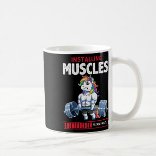 Caneca De Café Unicorn Funny Bodybuilding Flexcorn Humor Gym Cute