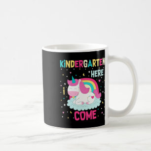 Caneca De Café Unicorn Jardim de Infância Aqui Vou Eu Escola Jard