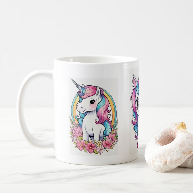 Caneca De Café Unicorn Mug Encantado (Com Donut)