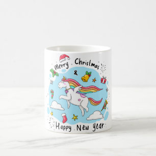 Caneca De Café Unicorn Natal