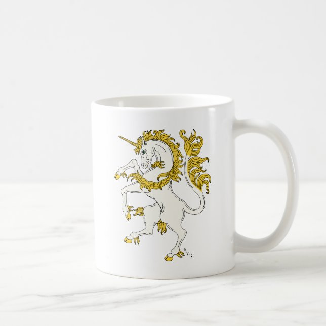 Caneca De Café Unicorn Rampant (Direita)