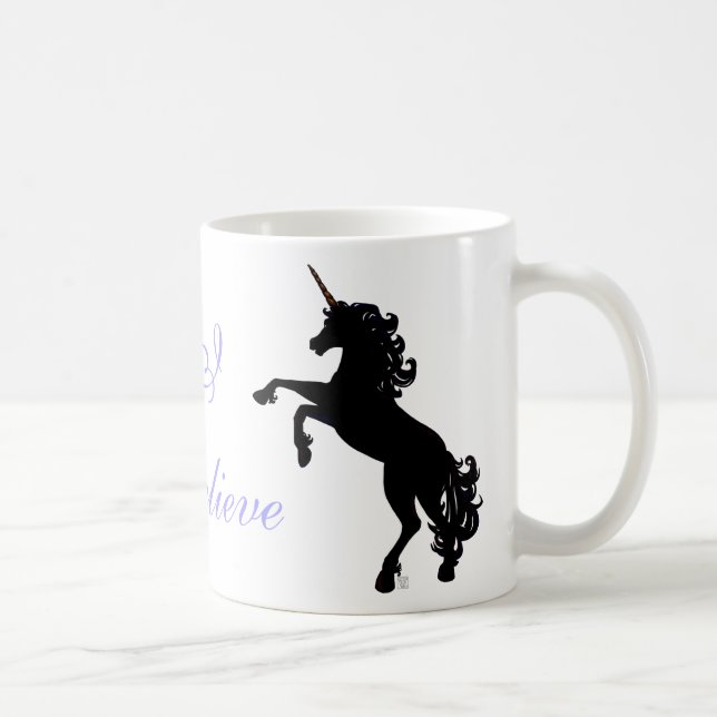 Caneca De Café Unicorn Silhouette (Direita)