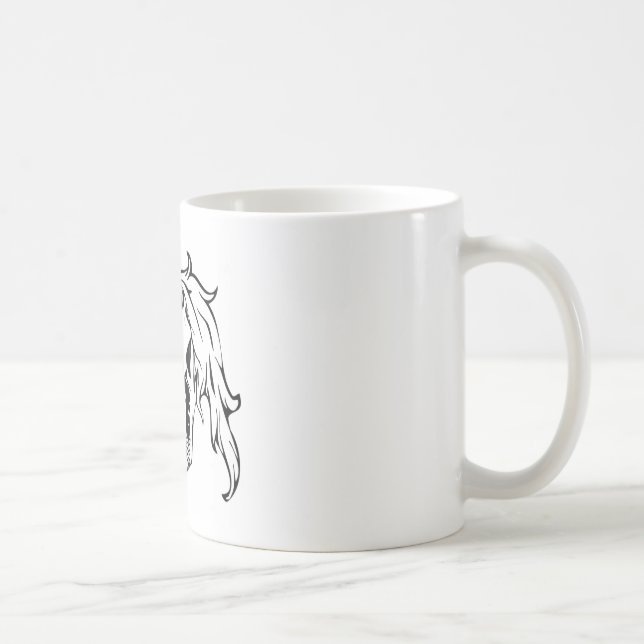 Caneca De Café Unicorn Skull (Direita)