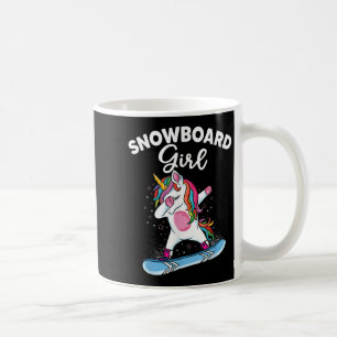 Caneca De Café Unicorn Snowboard Skiing Dabbing Unicorn Snowbo