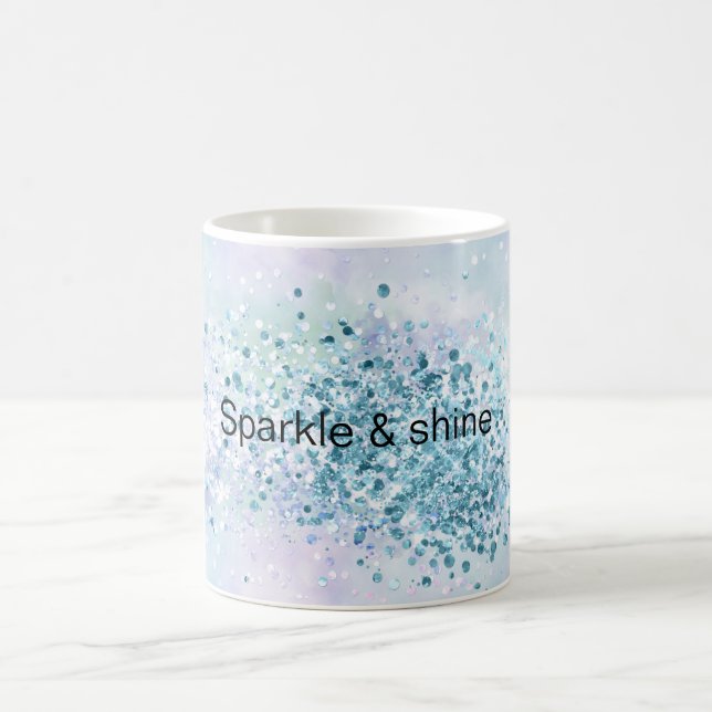 Caneca De Café Unicorn Sparkle Aqua Confetti (Centro)