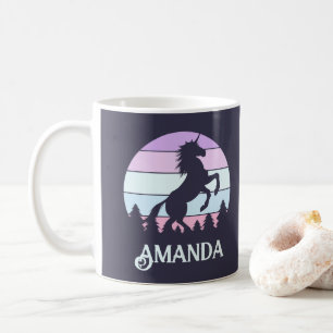 Caneca De Café Unicorn Sunset Personalizado Mug