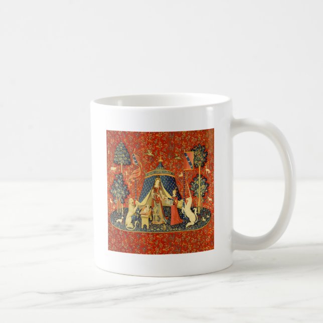 Caneca De Café Unicorn Tapestries Lady Legend Medieval (Direita)