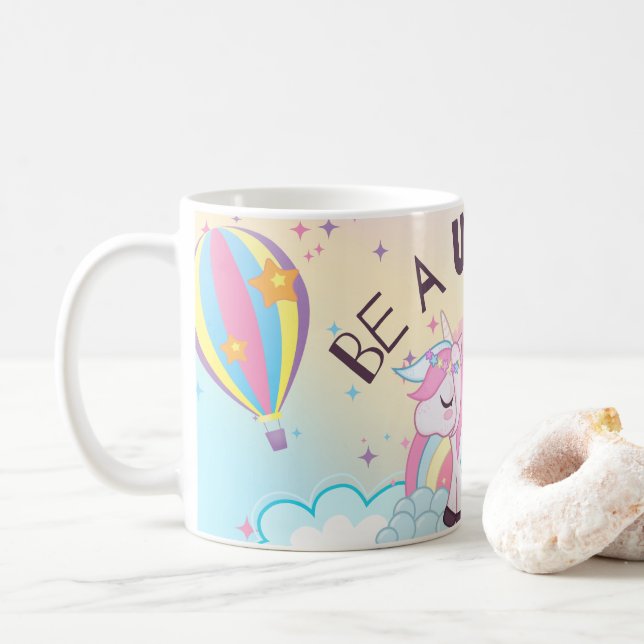 Caneca De Café unicórnio (Com Donut)
