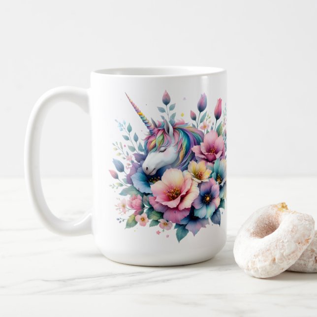 Caneca De Café Unicórnio (Com Donut)