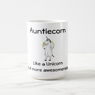 Caneca De Café Unicórnio de Auntiecorn