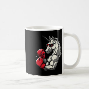 Caneca De Café Unicórnio de Boxe Com Luvas de Boxe Kickboxing Fof