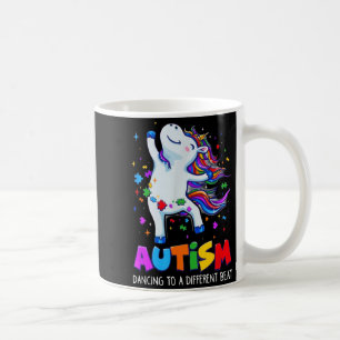 Caneca De Café Unicórnio de conscientização do autismo fazendo da