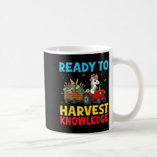 Caneca De Café Unicórnio de Volta à Escola Fazenda Trator Agricul