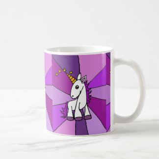 Caneca De Café Unicórnio do bebê com arte dourada do chifre