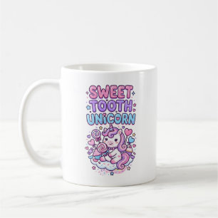 Caneca De Café Unicórnio Doce Dente Unicórnio Fofo Pastel Fofo Pr
