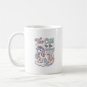 Caneca De Café Unicórnio Muito Fofo para Ser Ordinário Vetor Prem
