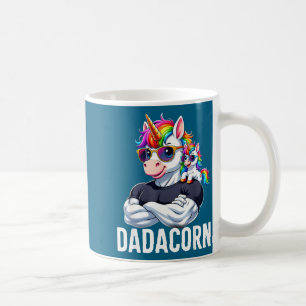Caneca De Café Unicórnio Musculoso Dadacorn Pai Divertido Dia dos