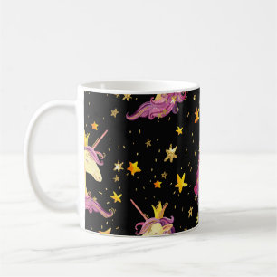 Caneca De Café Unicórnio Princesa: Leite de Aquarela