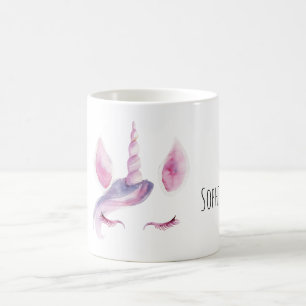 Caneca De Café Unicórnio Roxo