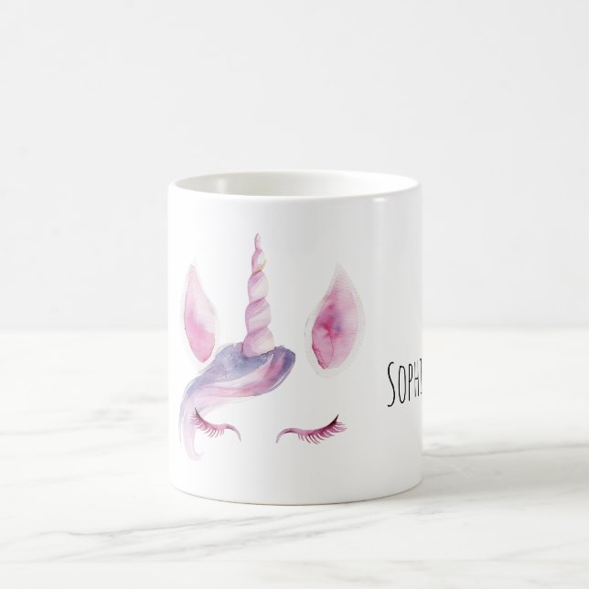Caneca De Café Unicórnio Roxo (Centro)