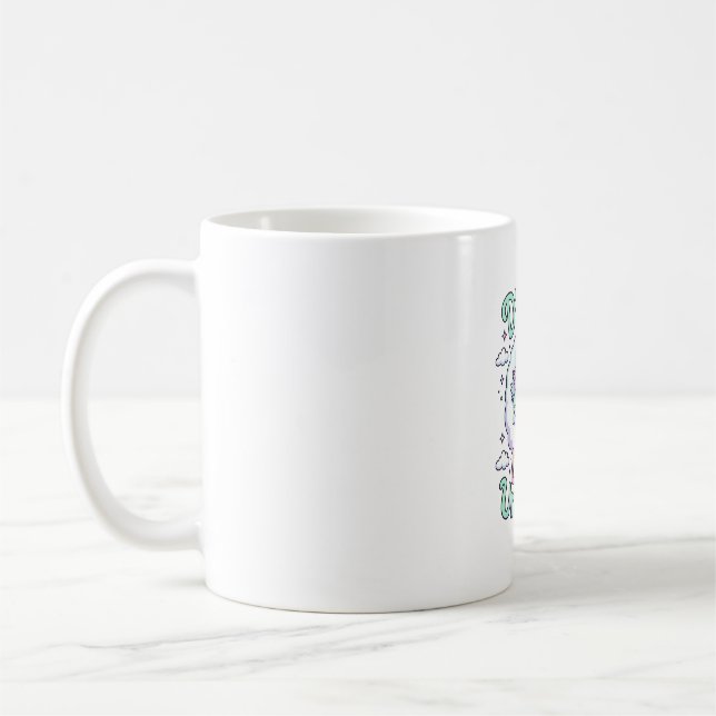 Caneca De Café Unicórnio Sonhe Grande Pequena Ideia de Presente d (Esquerda)