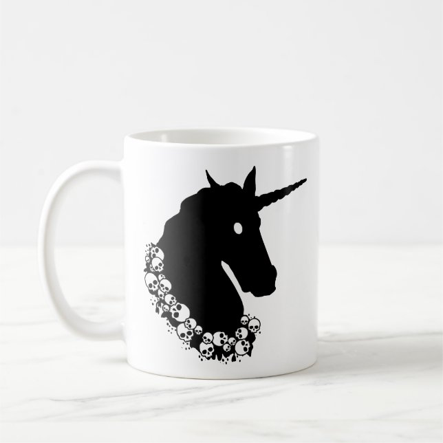 Caneca De Café Unicórnio Zumbi (Esquerda)