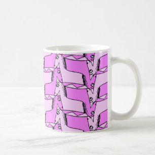 Caneca De Café Unicórnios Rosa