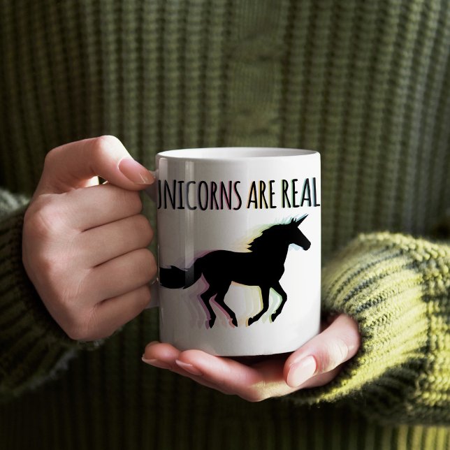 Caneca De Café Unicórnios são reais (Unicorns are Real Mug)