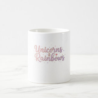 Caneca De Café Unicorns & Rainbows Mug