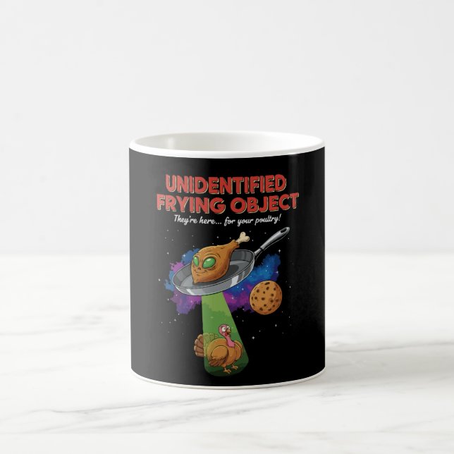 Caneca De Café  Unidentified Frying Object Funny Alien UFO Turkey (Centro)