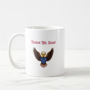 Caneca De Café Unidos Nós Estamos Unidade Patriótica Americana Li