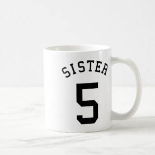 Caneca De Café Uniforme da Equipe Irmã # 5 Handebol Sis Futebol V
