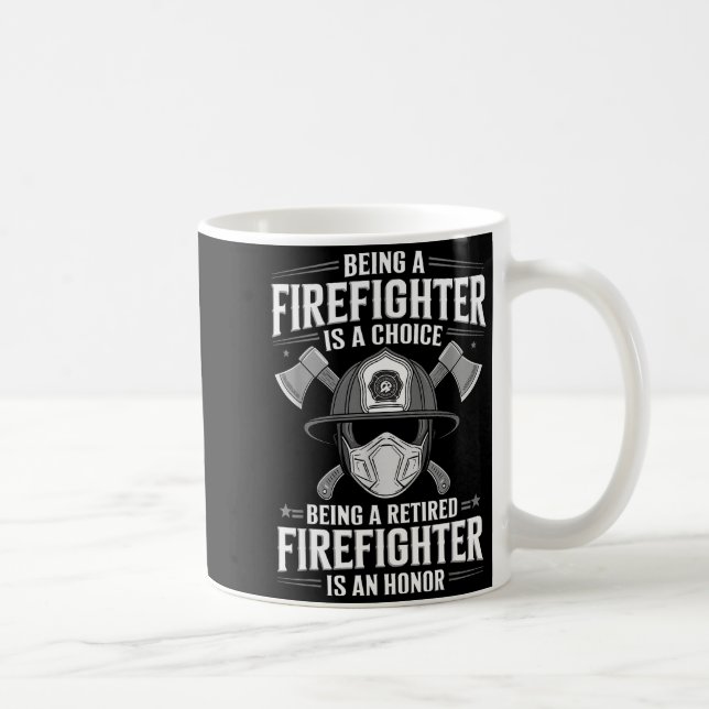 Caneca De Café Uniforme de Bombeiro para Homens Mulheres Trabalho (Direita)