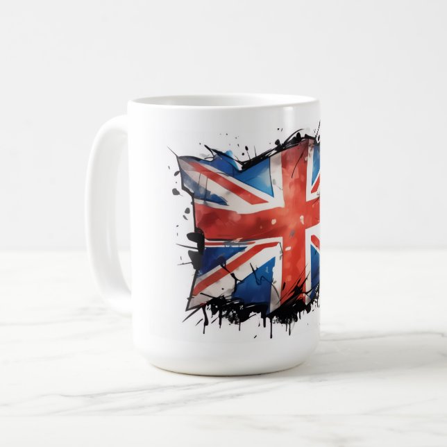 Caneca De Café Union jack coffee mug (Frente Esquerda)