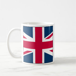 Caneca De Café Union Jack Full Side Square Design Coffee Mug